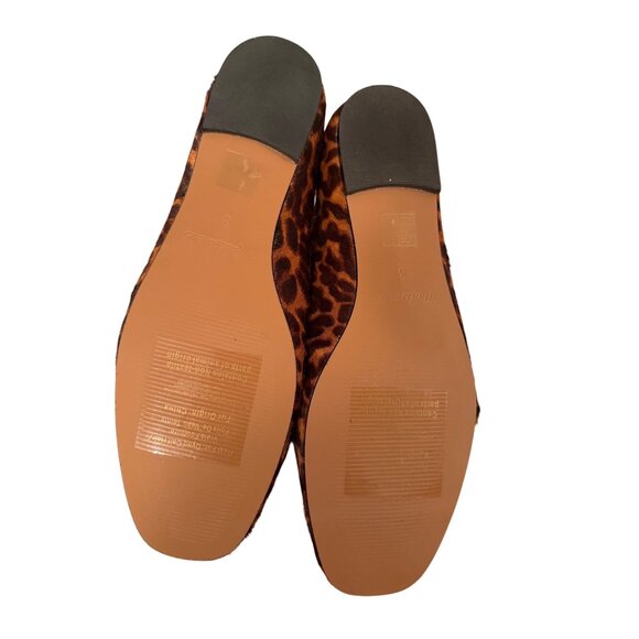 Madewell Womens The Greta Ballet Flats in Cheetah Calf Hair Size 8 Casual New - Picture 2 of 11
